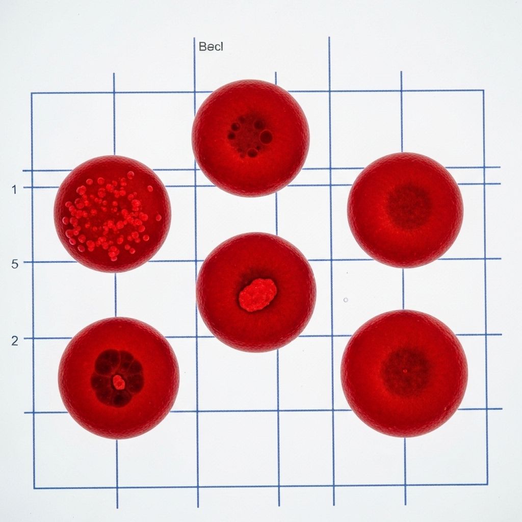 Blood globules scientific display